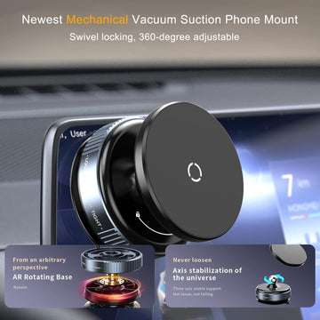 Magnetic Vacuum Car Phone Holder | حامل هاتف مغناطيسي للسيارة بتقنية الشفط